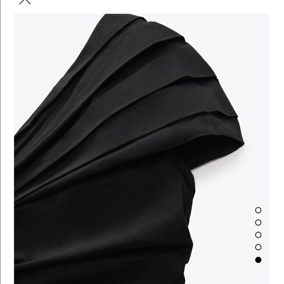 Zara asymmetric statement sleeve draped top - Picture 5 of 5